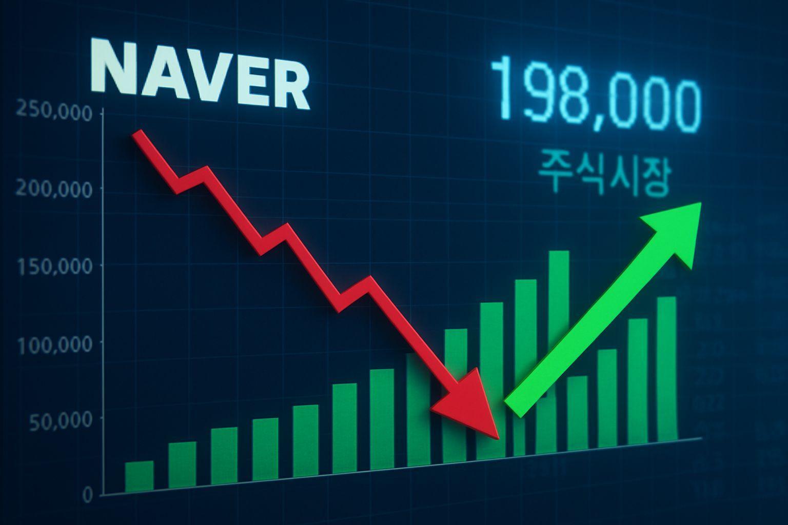 📈 네이버 주가의 역설: 역대 최대 실적 vs 32% 하락