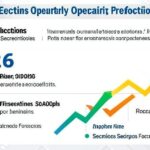 A detailed infographic showing Samsung Electronics' quarterly operating profit projections for 2026, comparing domestic and foreign securities firms' forecasts with upward trending arrows and semiconductor imagery in the background.