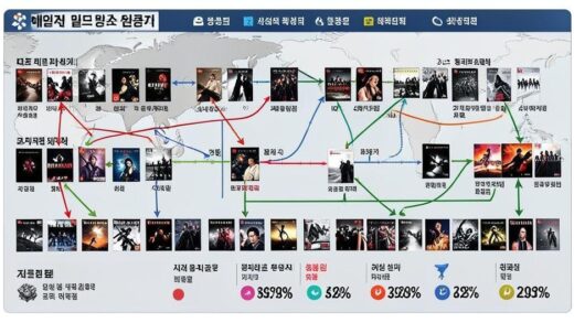A detailed infographic showing the flow of South Korean drama CDs and DVDs from China into North Korea through border regions, with economic value indicators and market penetration percentages, digital art style with data visualization elements