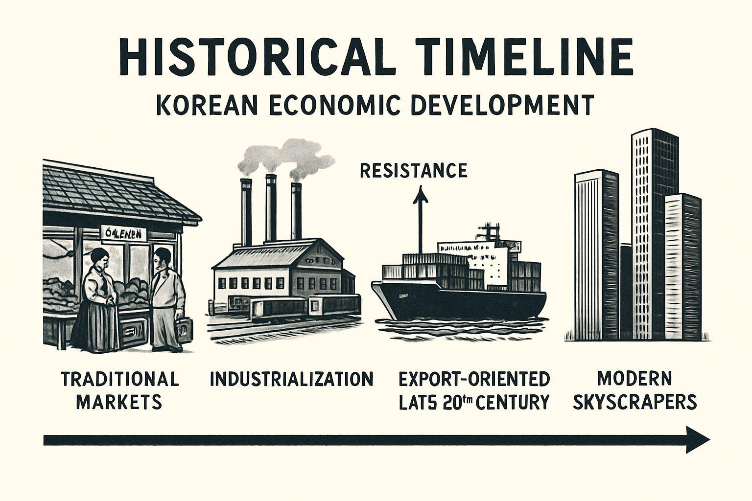 📊 역사적 관점에서 본 한국 경제의 저항과 적응 패턴