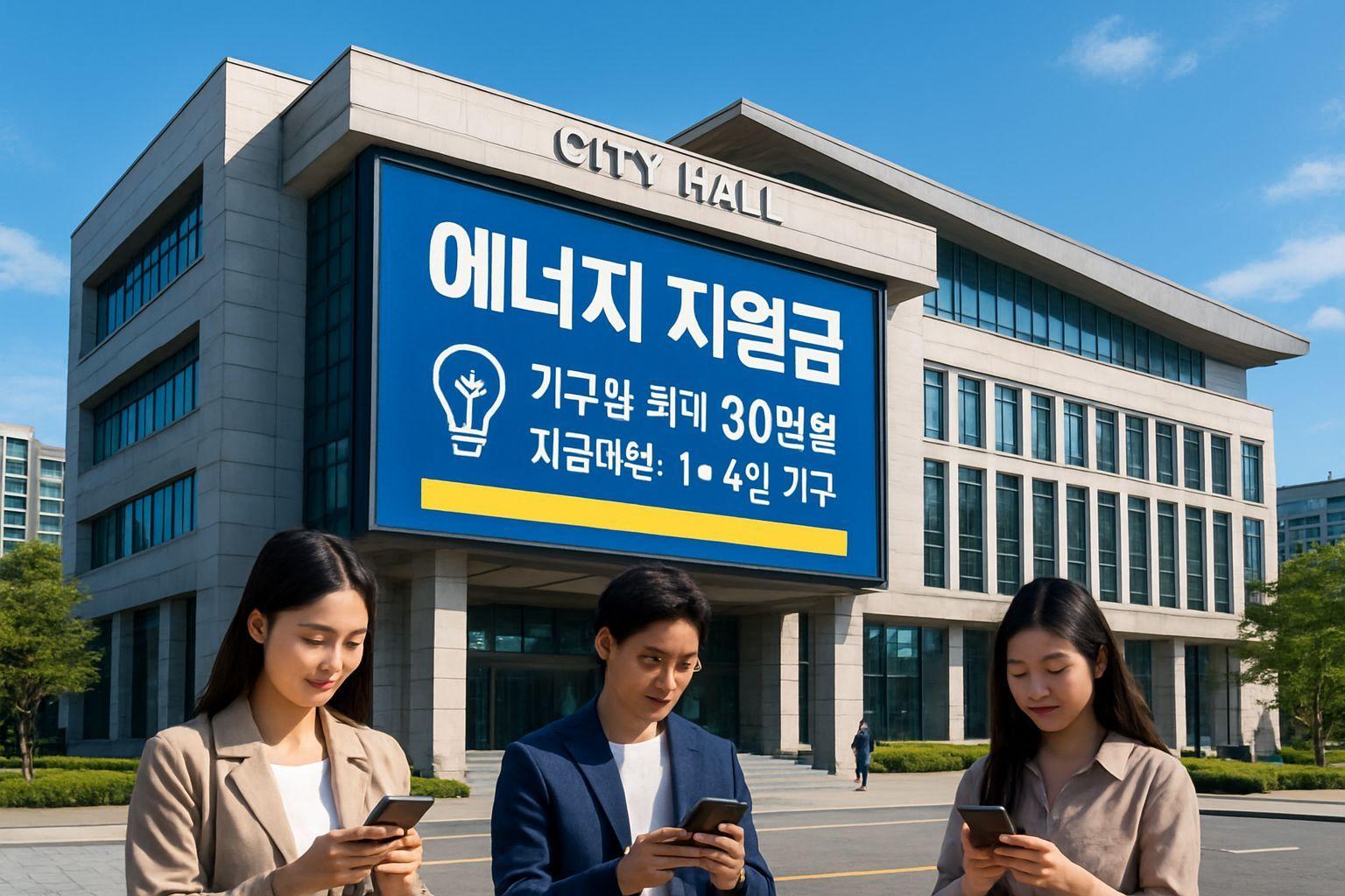 💡 성남시 에너지 안심 지원금 전국 최초 도입