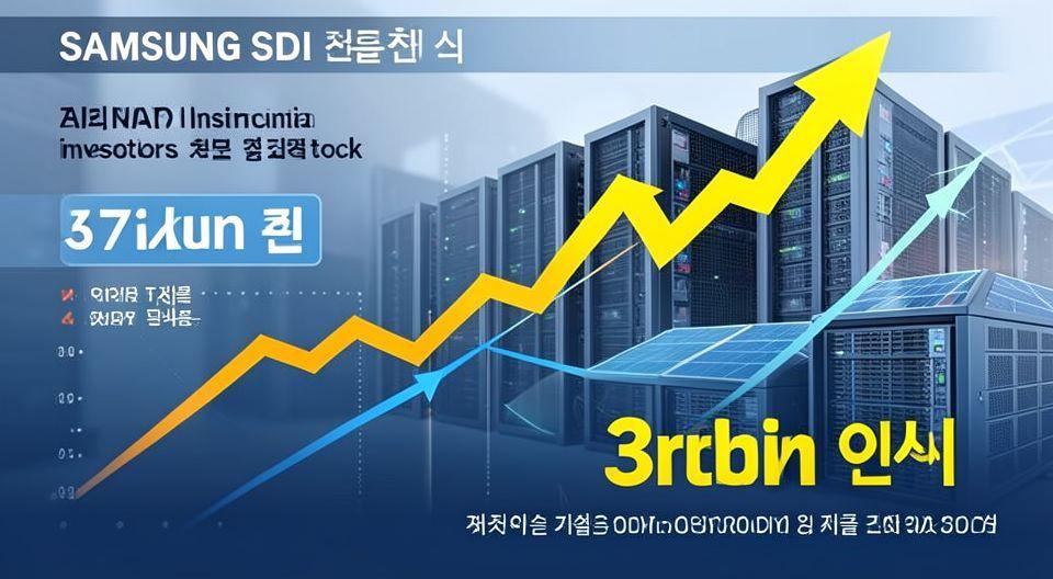 📈 삼성SDI, 외국인·기관 3조 원 풀매수의 비밀