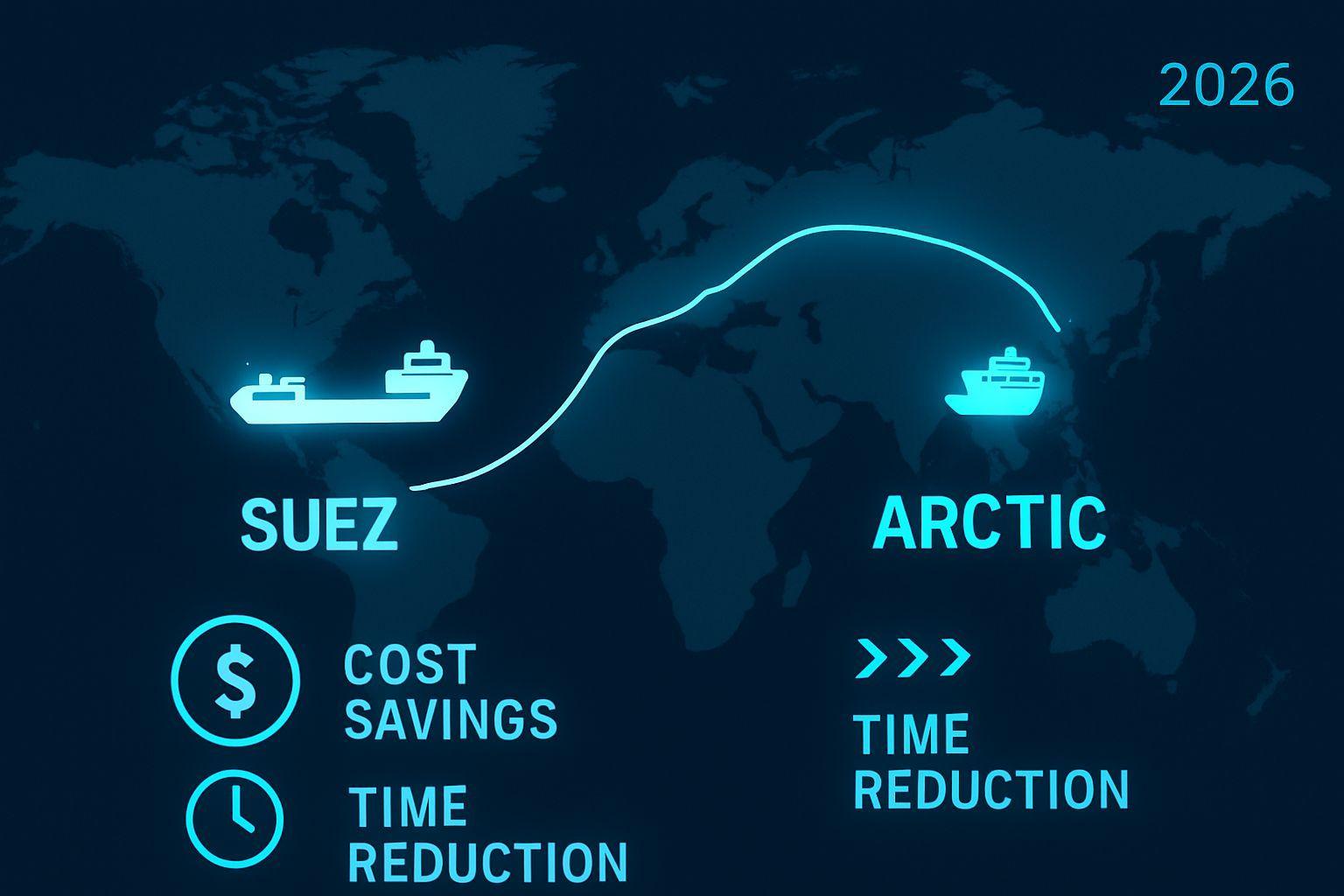 📊 북극항로의 경제적 가치: 기존 항로 대비 압도적 효율성