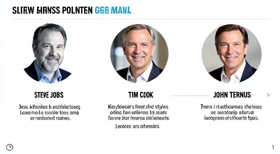 🔍 잡스, 쿡, 그리고 터너스: 애플 리더십 DNA의 진화