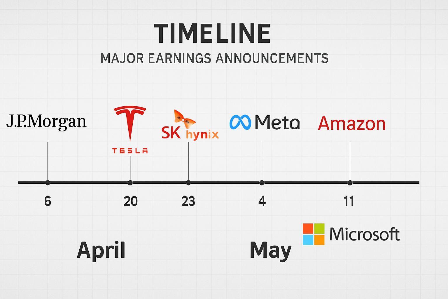 🔍 2주간 쏟아지는 빅테크 실적 발표 일정
