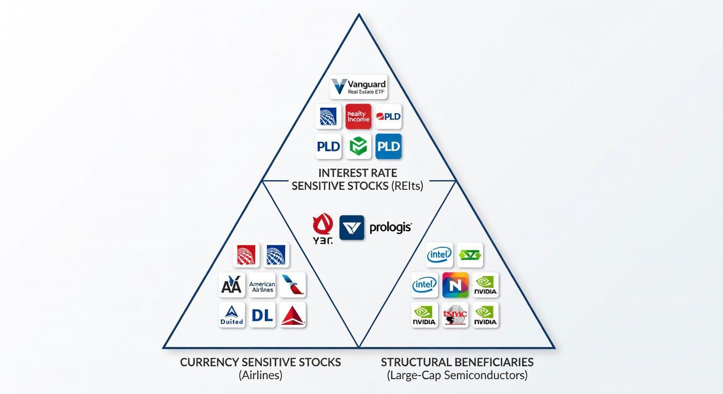 ✨ 주요 수혜주 3가지 유형: 금리·환율·구조적 수혜주