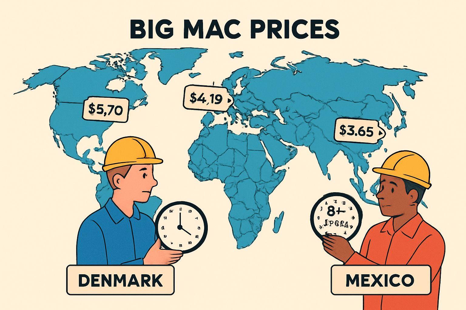 💰 세계에서 가장 비싼 빅맥 vs 가장 싼 빅맥, 임금 불평등의 현주소