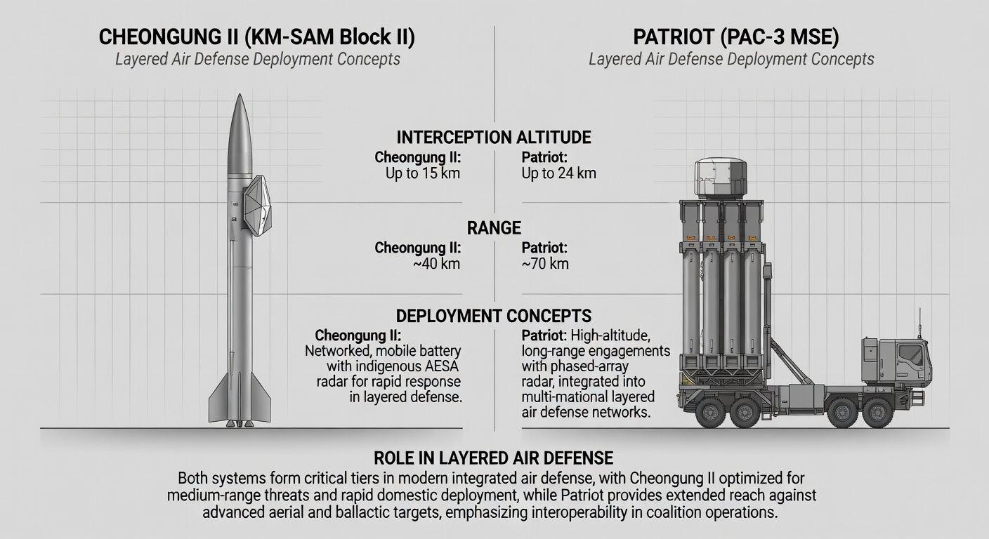 💡 천궁2의 전술적 역할과 패트리어트와의 차이점