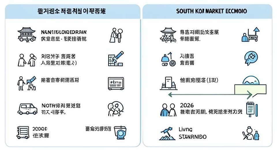 🔍 북한 vs 한국 경제 체계 비교 분석