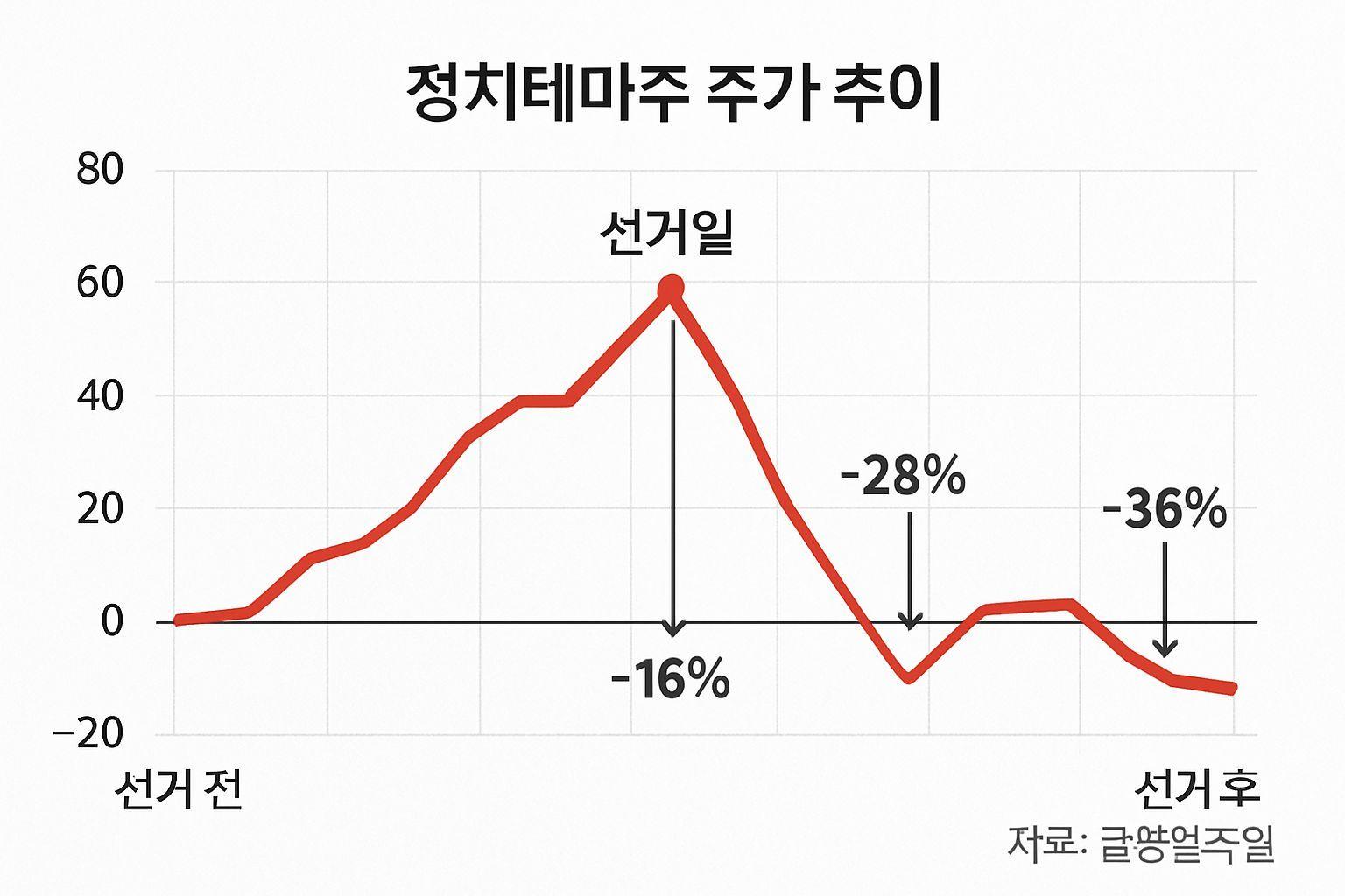 🔍 역대 선거 정치 테마주의 반복되는 패턴