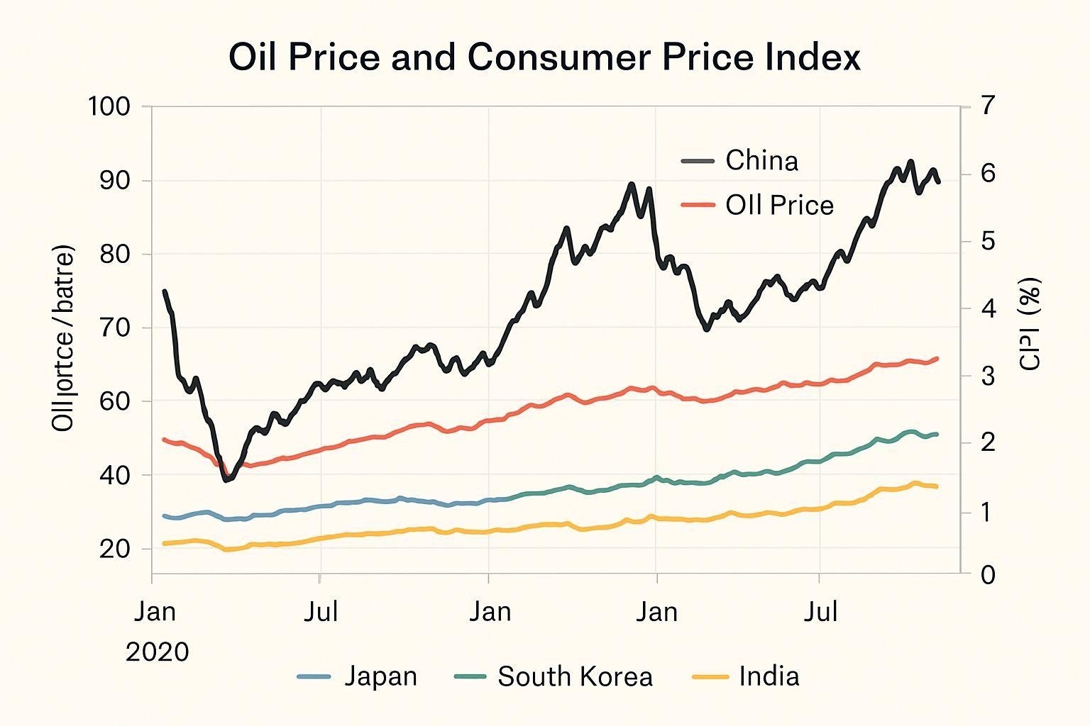 📈 유가 상승이 중국 물가에 미친 긍정적 영향
