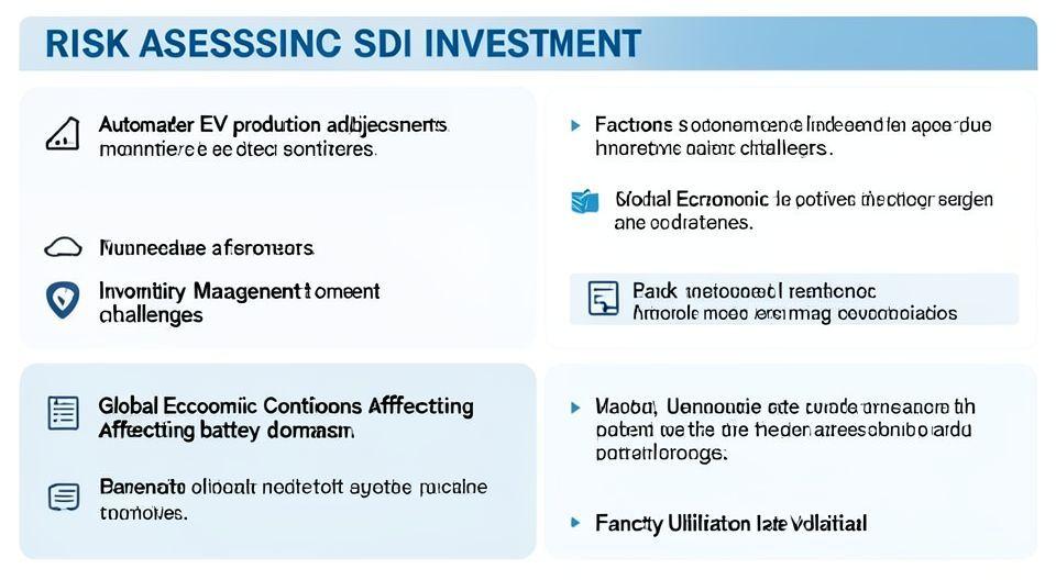 ⚠️ 삼성SDI 투자 시 고려할 리스크 요소