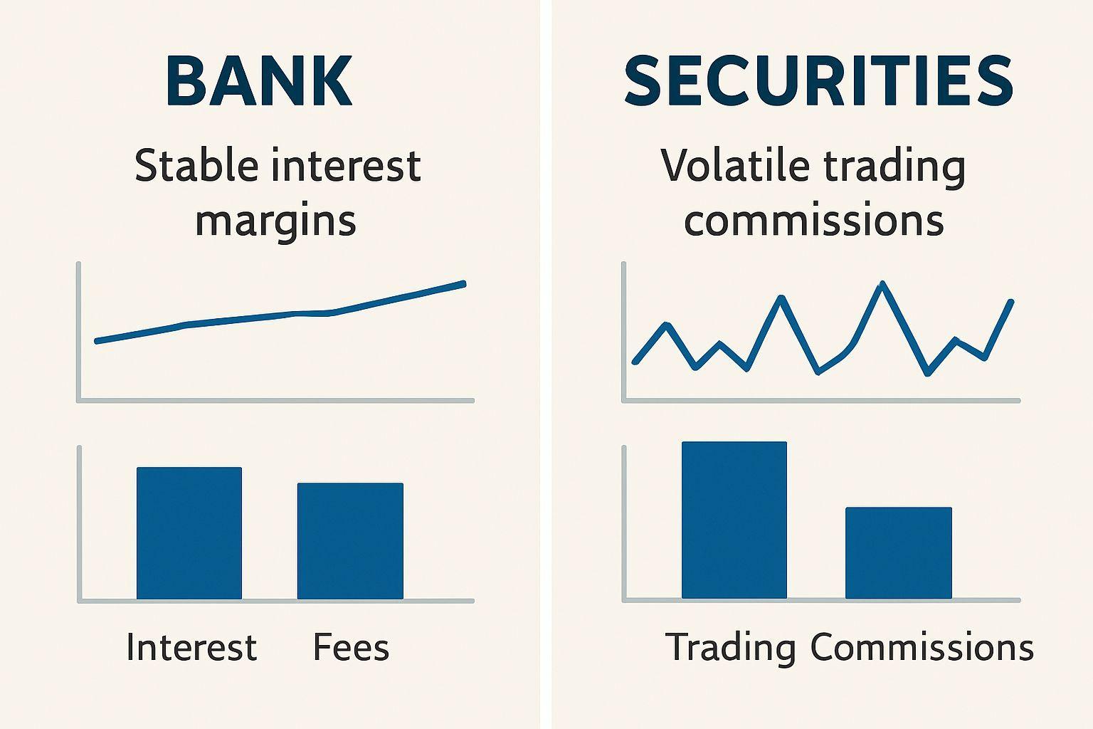 🔍 은행주 vs 증권주, 다른 비즈니스 모델 이해하기