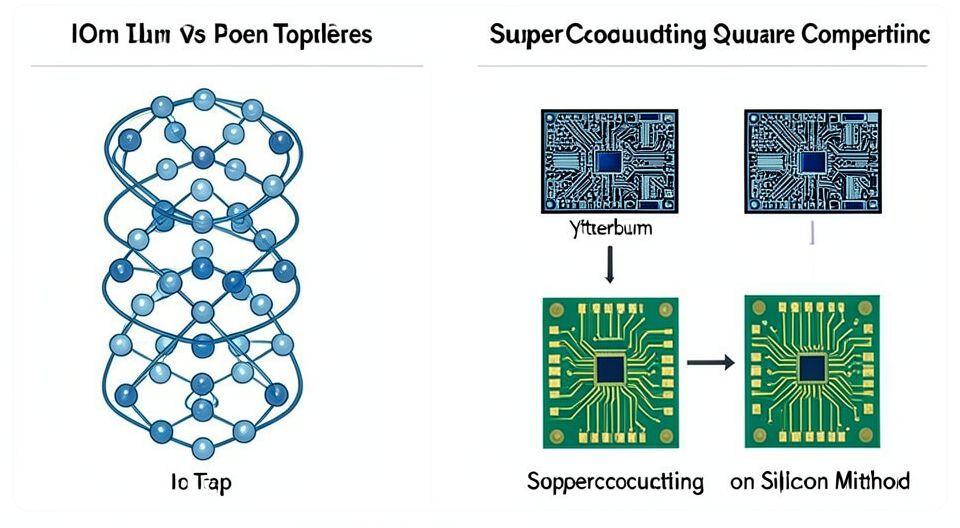 ⚙️ 이온트랩 vs 초전도: 기술 경쟁 구도