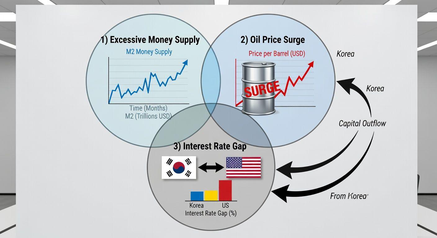 📈 원화 가치 하락의 3대 구조적 원인