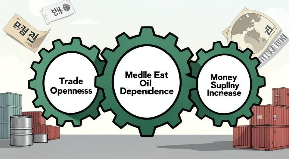 💰 환율 급등의 3대 요인: 개방도, 에너지 의존도, 통화량