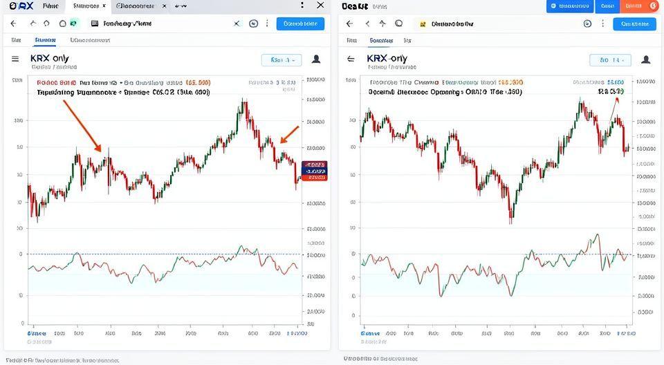 💡 대체거래소 차트 보는 법: 통합차트 vs KRX차트